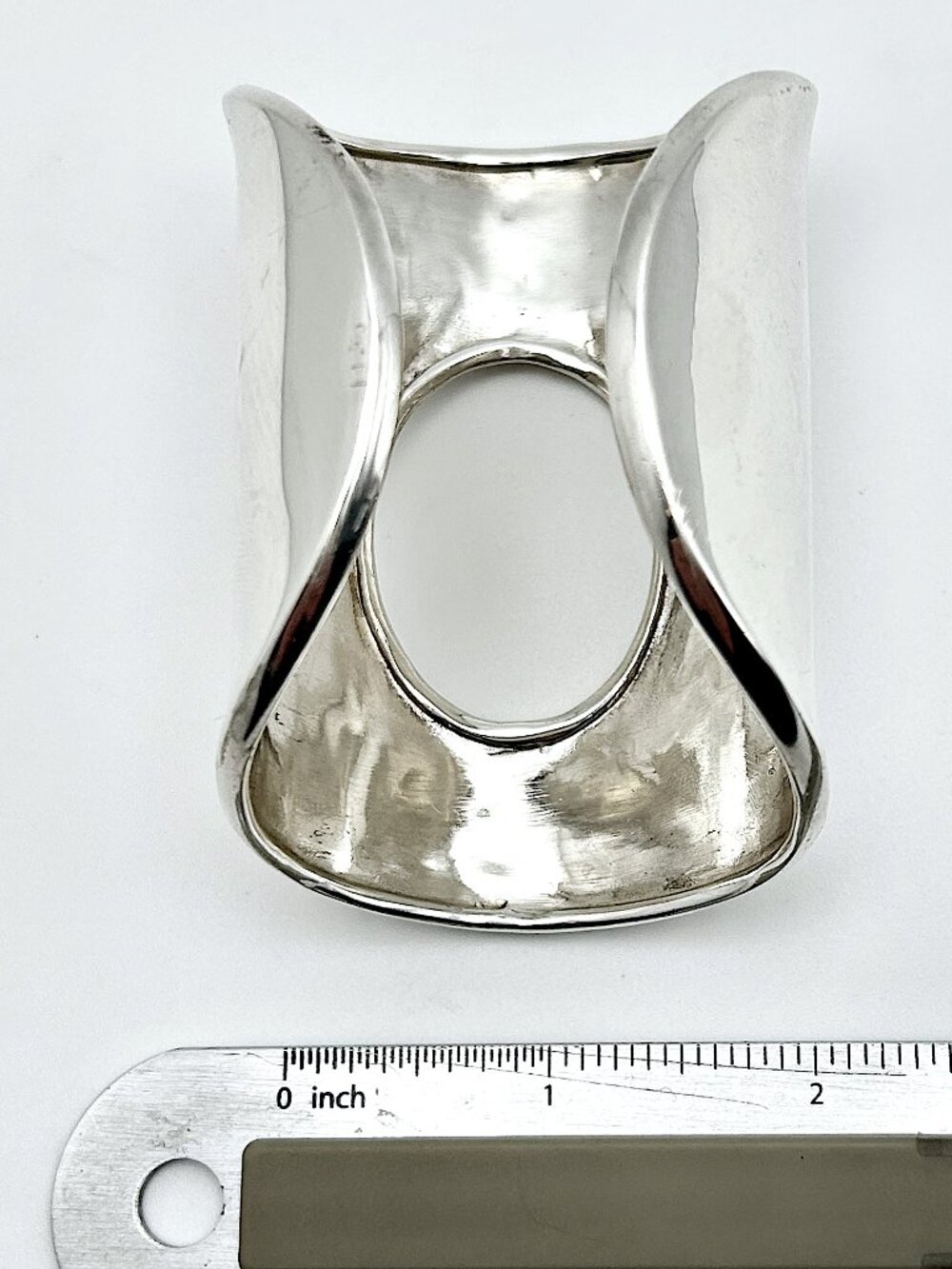 RARE Vintage Massive 110 Grams Sterling Silver RLM Cuff - Picture 12 of 13